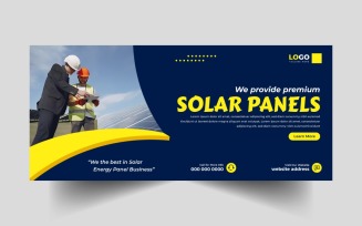 Solar Energy Facebook Cover Banner Template Ver-17