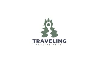 Traveling 2 Logo Template Design