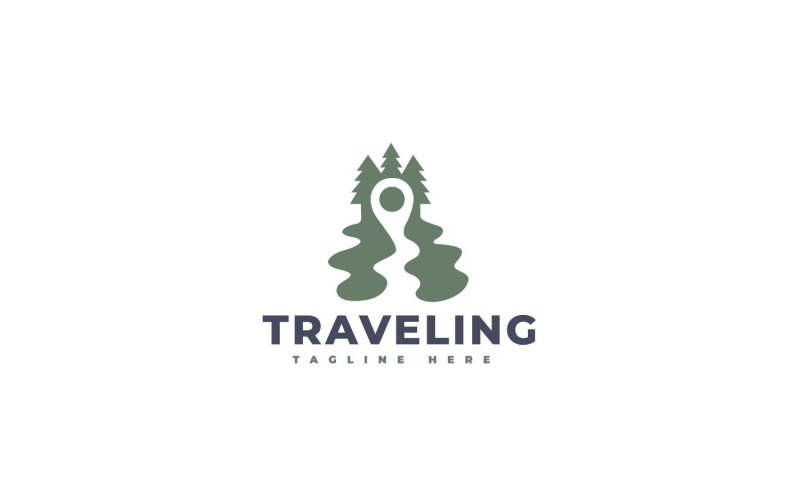 Traveling 2 Logo Template Design