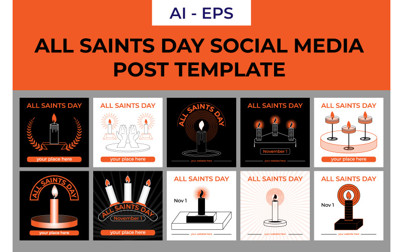 All saints day Social Media