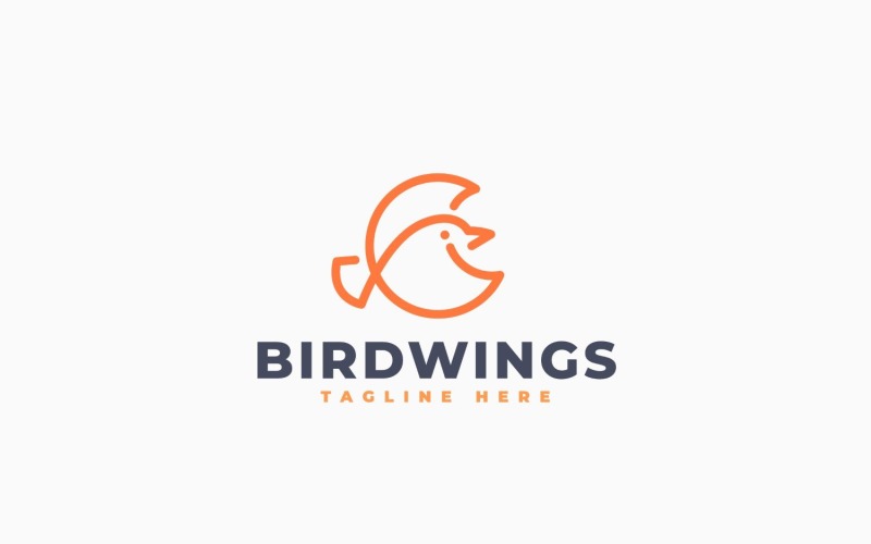 Bird Wings 2 Logo Template Design