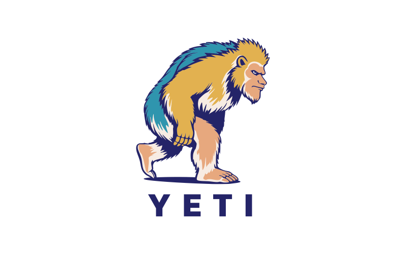 Creative Big Foot Yeti Logo Design Logo Template