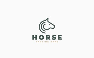 Elegant Horse Logo Template Design