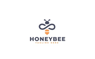 Honeybee 2 Logo Template Design