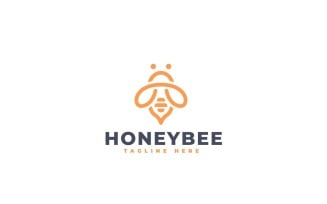 Honeybee Logo Template Design