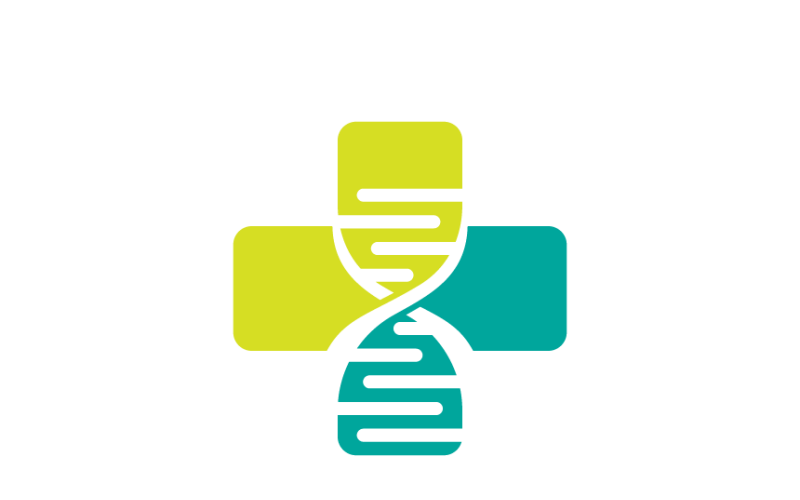 Medical and DNA Helix Logo Design Logo Template