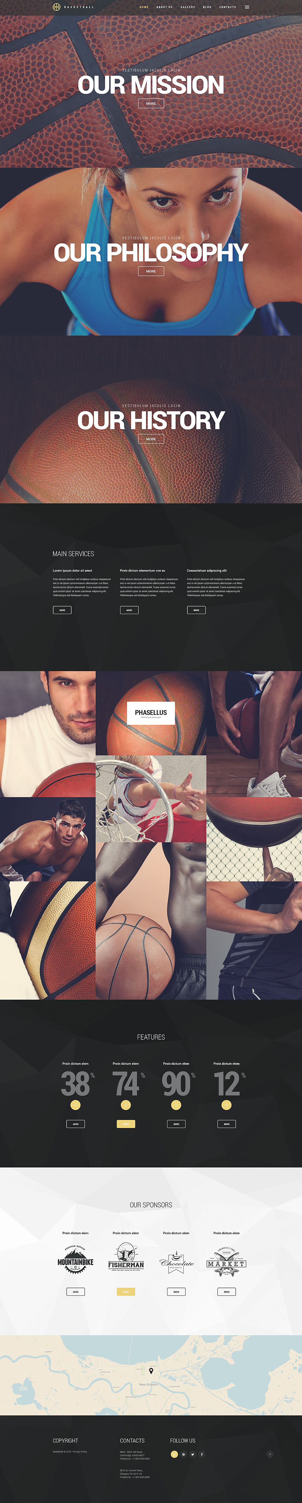 Basketball WordPress Theme