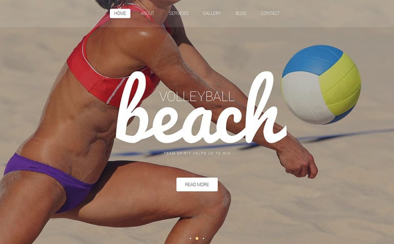 Volleyball WordPress Theme 
