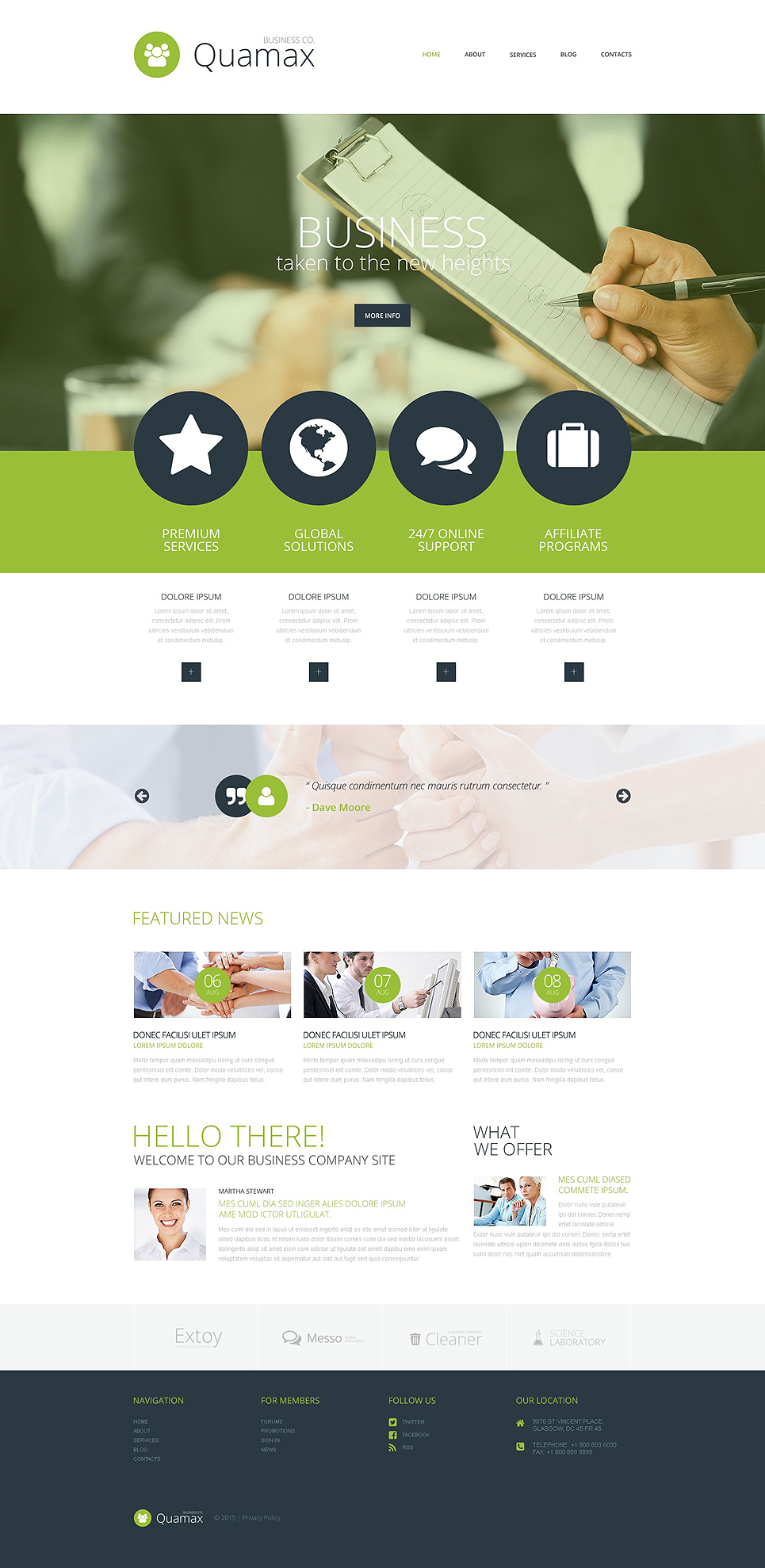 Business Responsive Joomla Template New Screenshots BIG