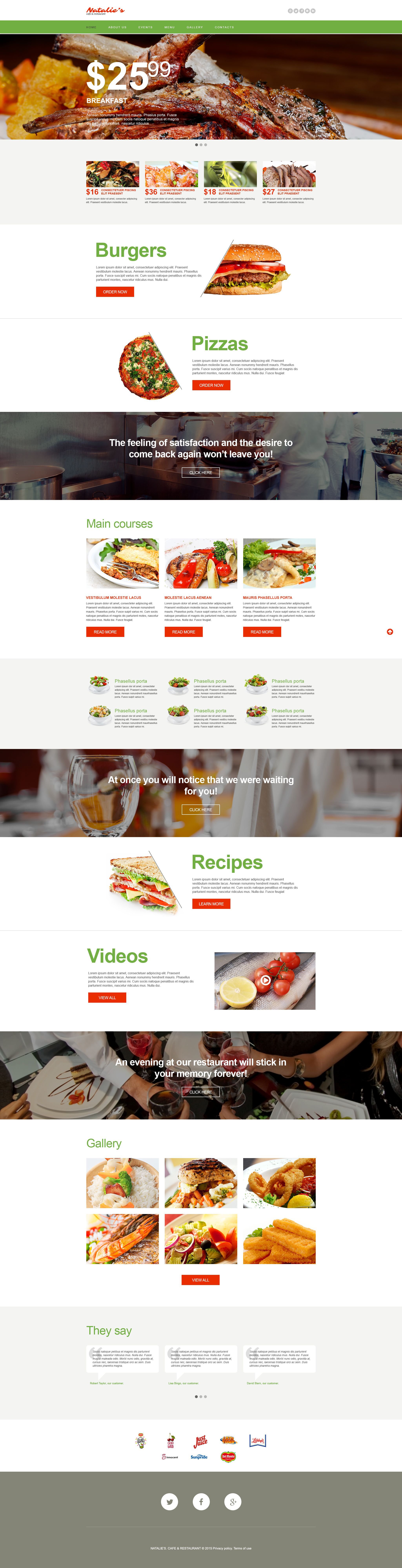 Cafe and Restaurant Muse Template 54781