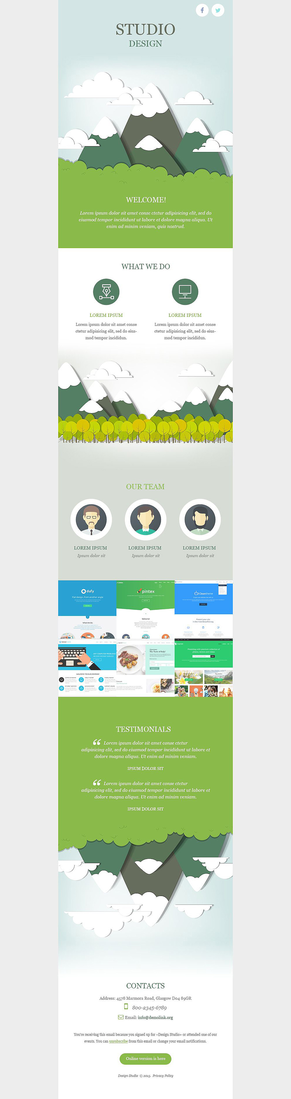 Design Studio Responsive Newsletter Template New Screenshots BIG