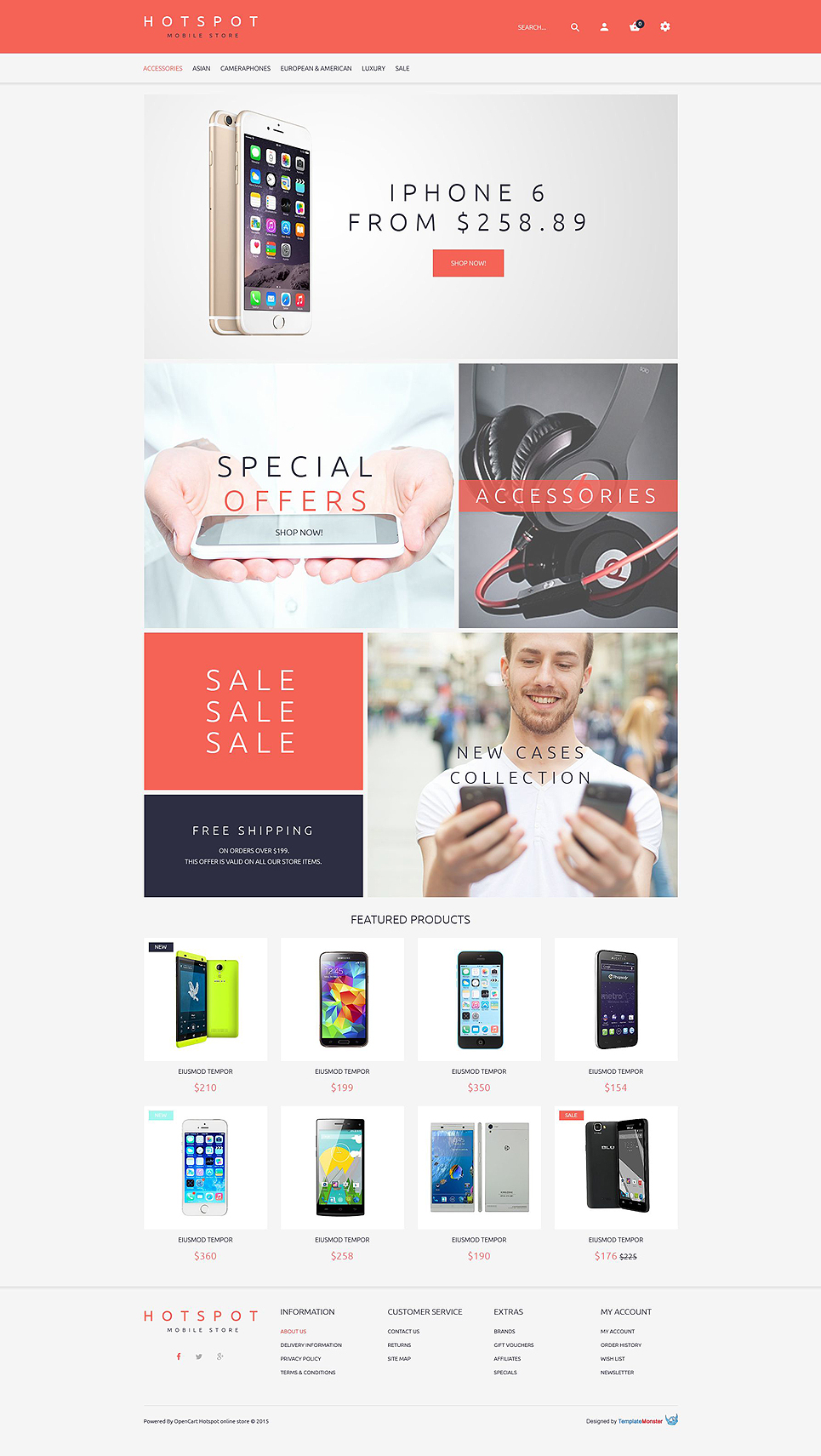 Free OpenCart Theme for Mobile Shop OpenCart Template New Screenshots BIG