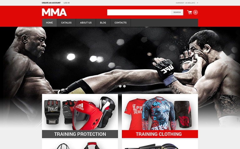 Martial Arts Responsive VirtueMart Theme Big Screenshot Martial Arts Responsive VirtueMart Template New Screenshots BIG