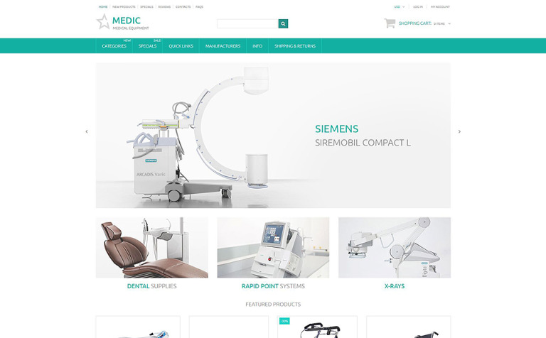 Medic Bootstrap ZenCart Template Big Screenshot Medic ZenCart Template New Screenshots BIG