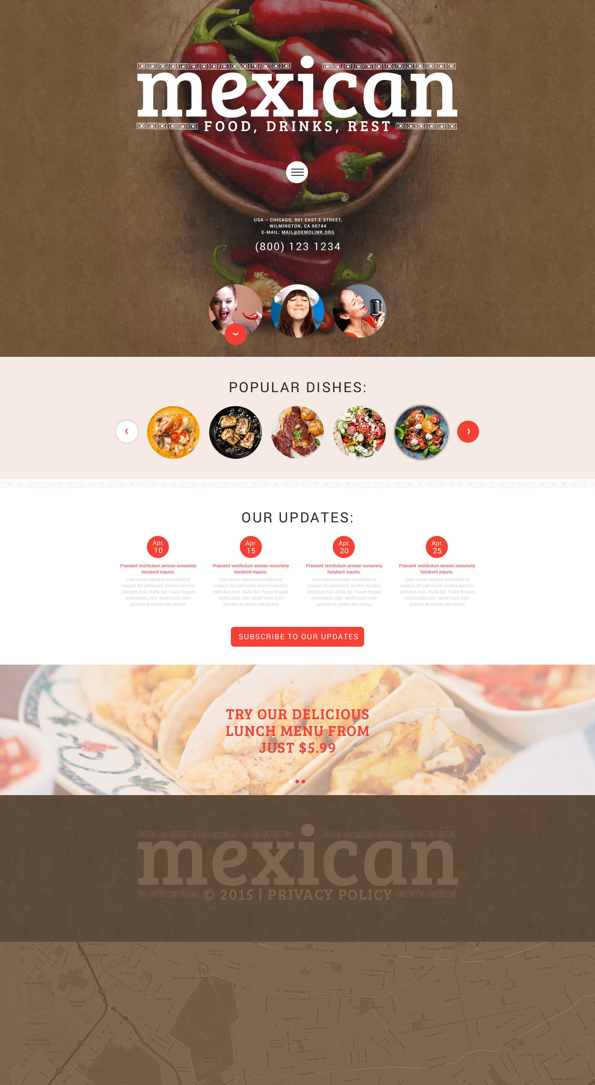 mexican food wordpress theme