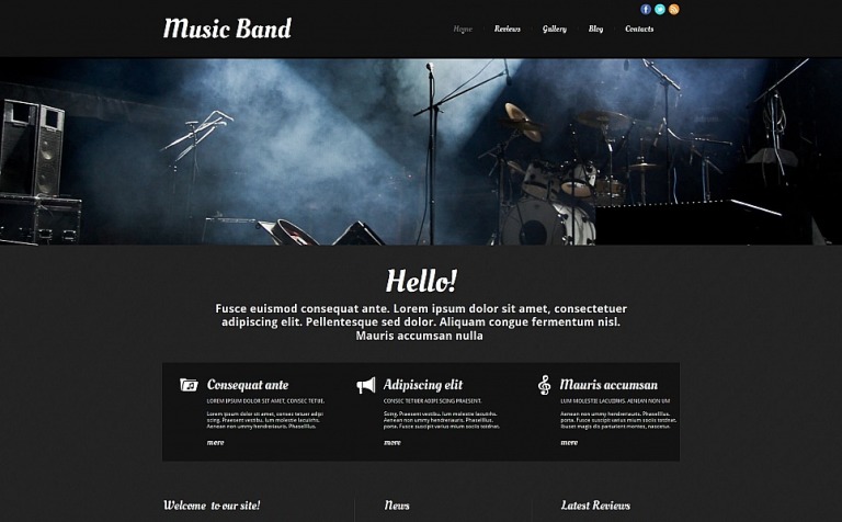 Music Band Premium Moto CMS HTML Template Big Screenshot Music Band Moto CMS HTML Template New Screenshots BIG