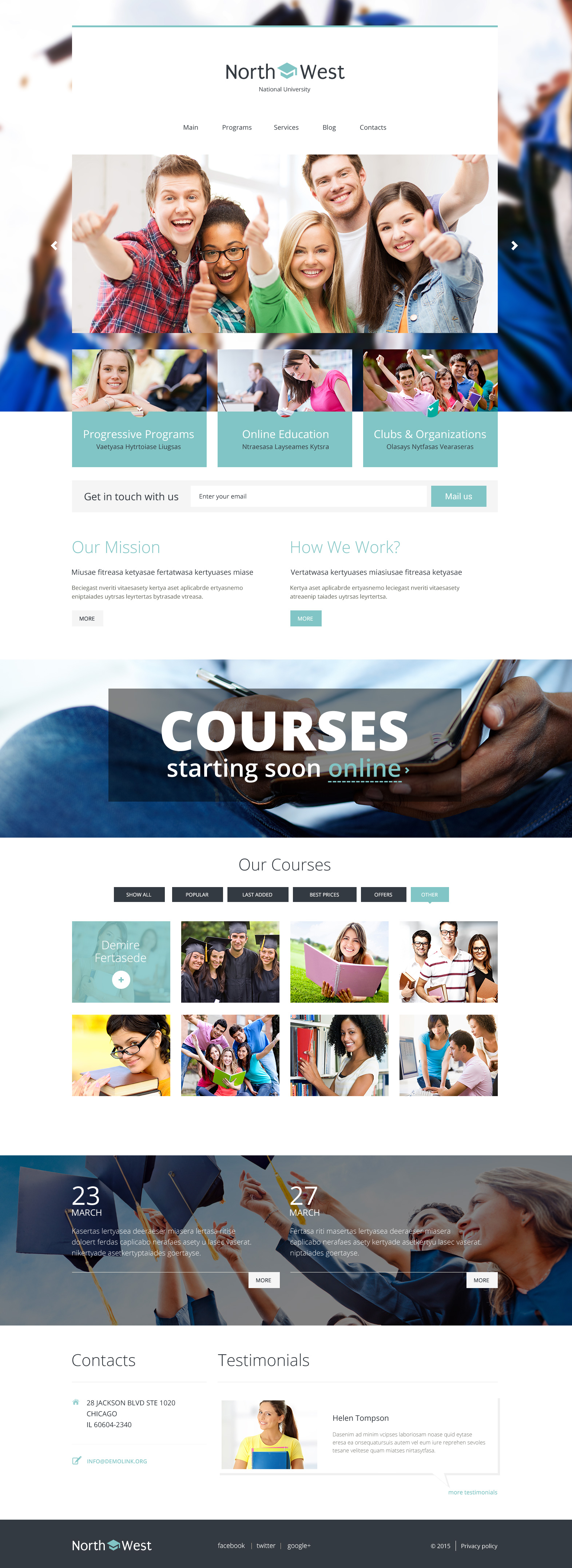 "North West" Responsive WordPress thema №54799