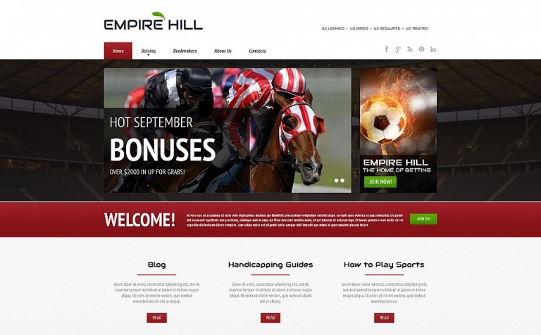 Online Betting Premium Moto CMS HTML Template Big Screenshot Online Betting Moto CMS HTML Template New Screenshots BIG