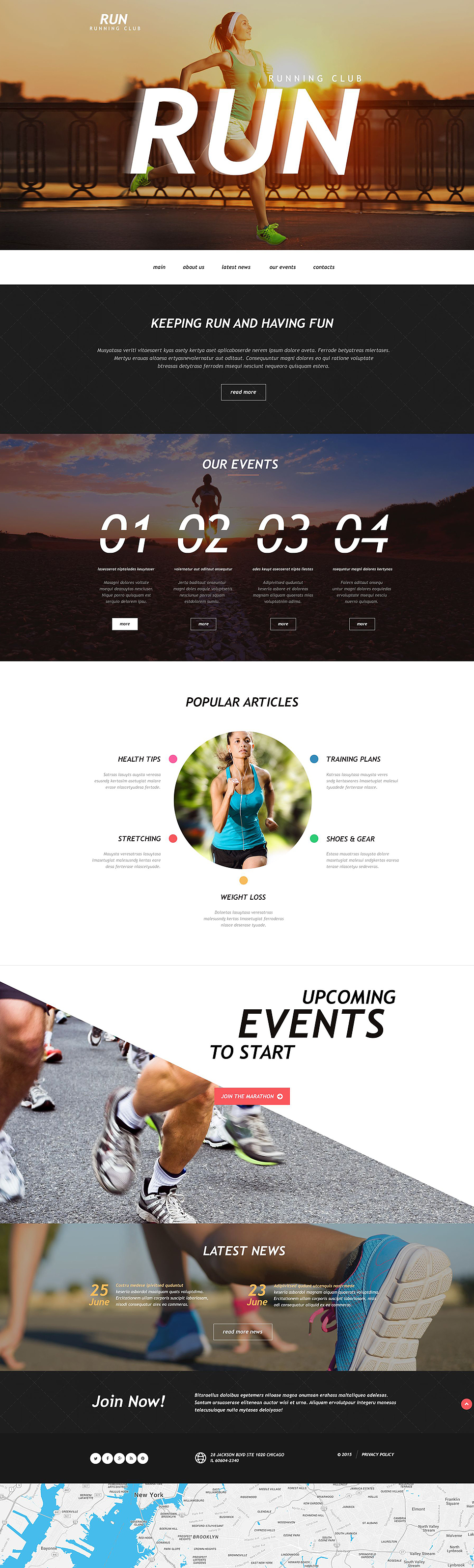 Running Muse Template New Screenshots BIG