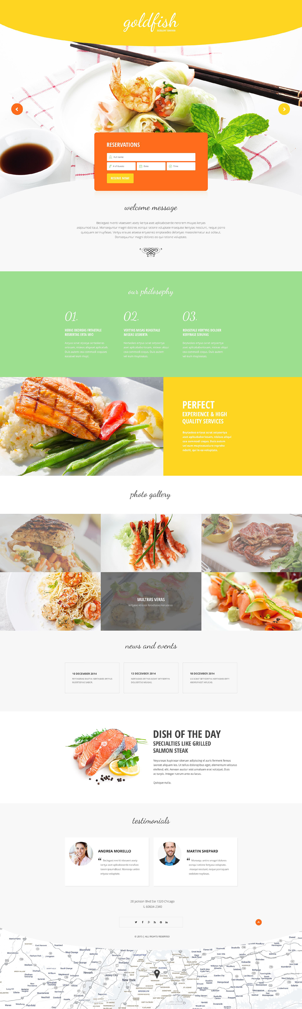 Seafood Restaurant Responsive Landing Page Template New Screenshots BIG