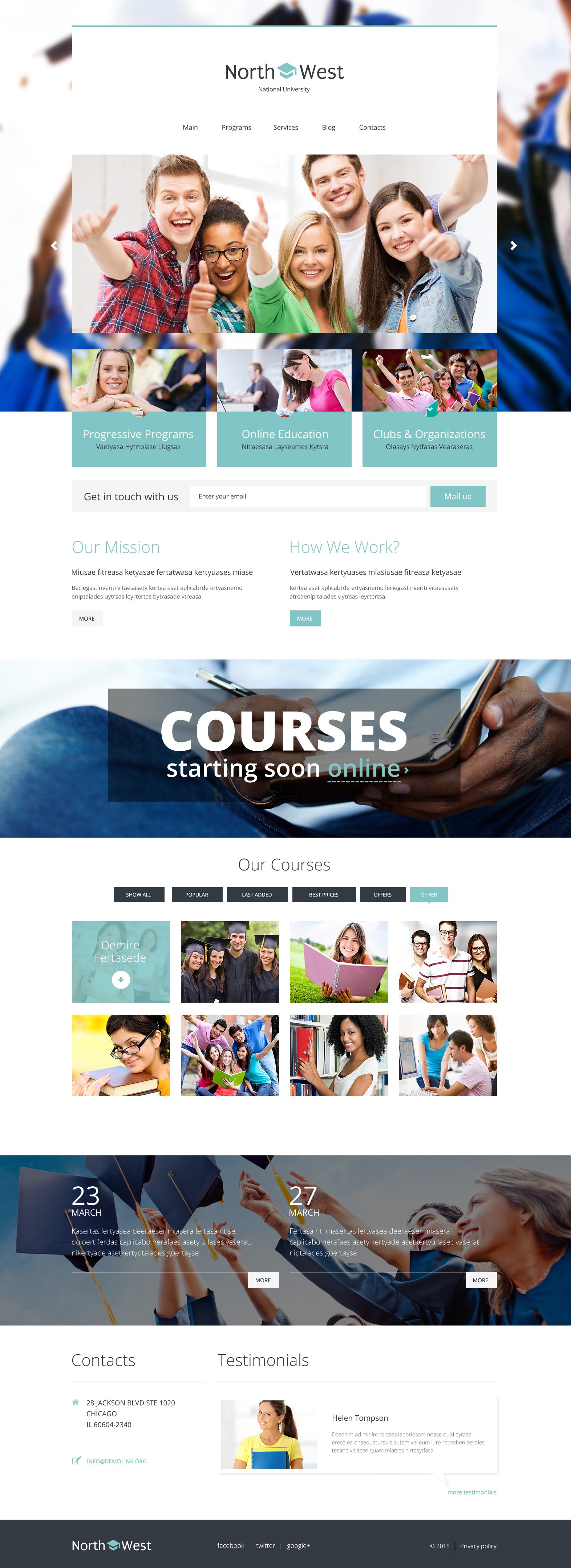 Tema De WordPress "North West" #54799 - captura de pantalla