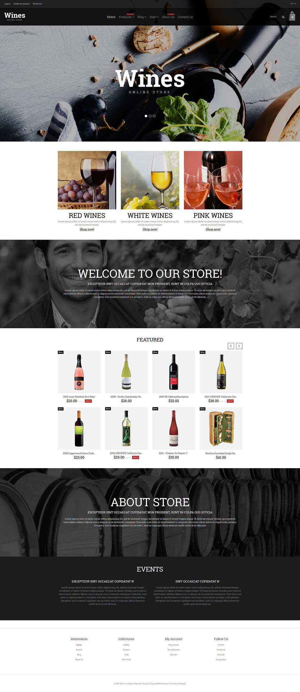 Wine Responsive Shopify Theme New Screenshots BIG