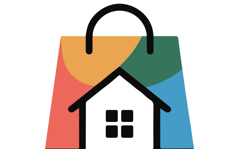 A logo design for shopping mall Illustration