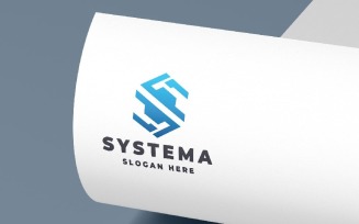 Geometric Tech Letter S Logo