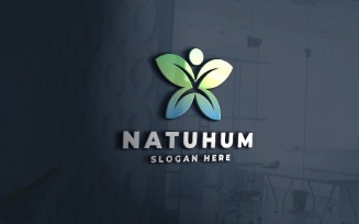 Human and Nature Logo Template