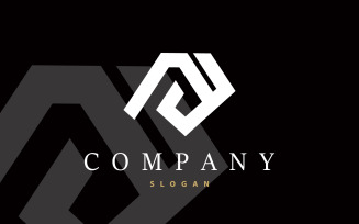 Initial AJ Letter Logo Luxury Template V10