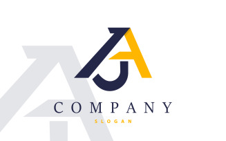 Initial AJ Letter Logo Luxury Template V3