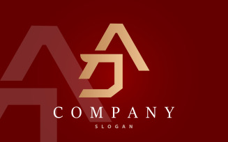 Initial AJ Letter Logo Luxury Template V5