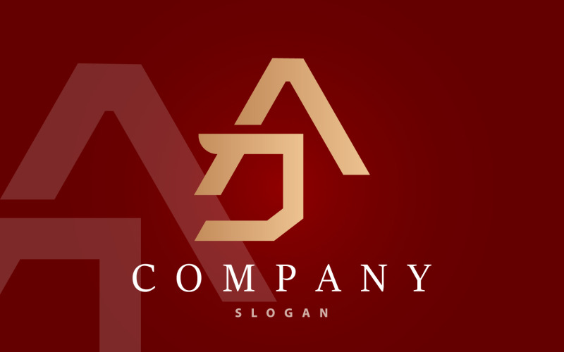 Initial AJ Letter Logo Luxury Template V5 Logo Template