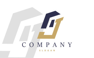 Initial AJ Letter Logo Luxury Template V6