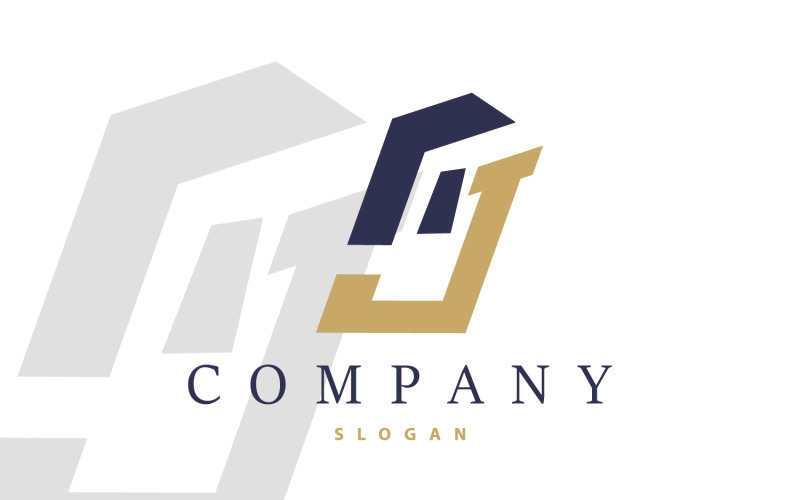 Initial AJ Letter Logo Luxury Template V6 Logo Template