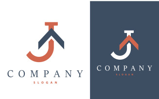 Initial AJ Letter Logo Luxury Template V8