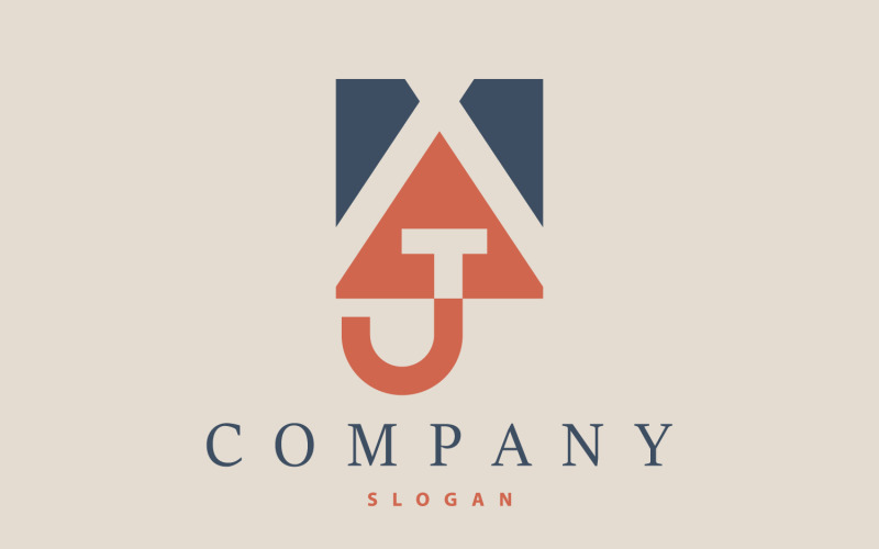 Initial AJ Letter Logo Luxury Template V9 Logo Template