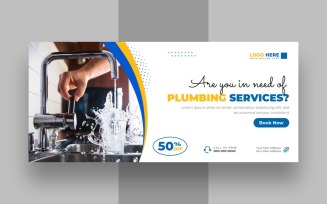 Plumbing Service Facebook Cover Banner Ver-1