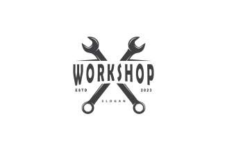 Repair Workshop Logo Simple Design V2