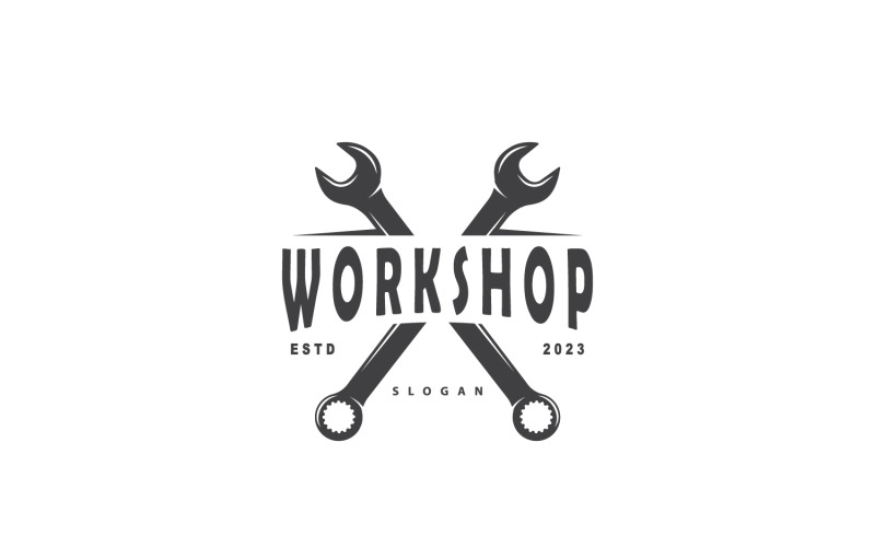 Repair Workshop Logo Simple Design V2 Logo Template