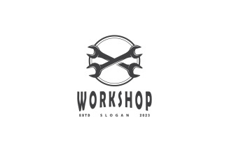 Repair Workshop Logo Simple Design V3