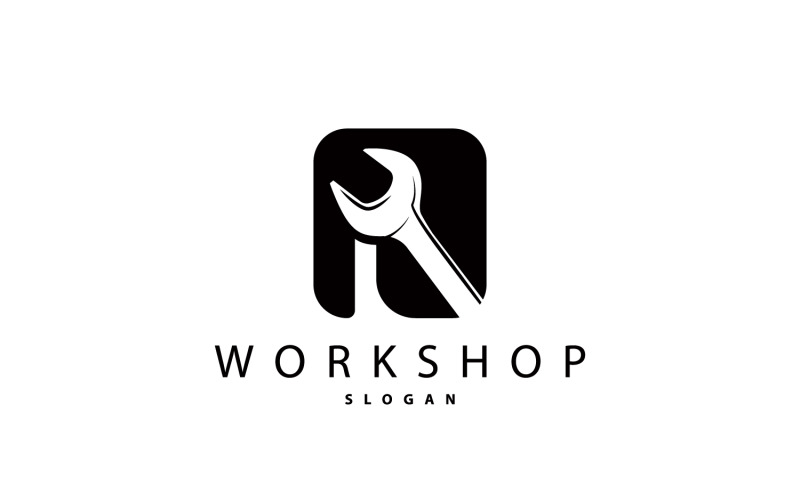 Repair Workshop Logo Simple Design V4 Logo Template