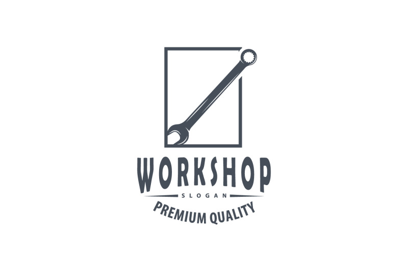 Repair Workshop Logo Simple Design V6 Logo Template