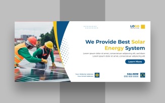 Solar Energy Facebook Cover Banner Design Ver-1