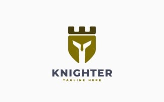 Castle Knight Logo Template Design