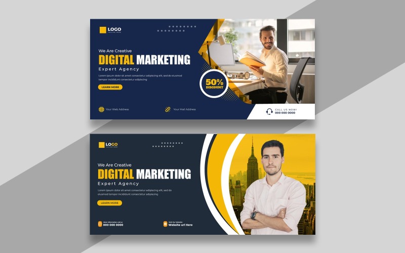 Digital Marketing Facebook Cover Banner Ver-4 Social Media