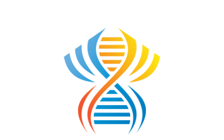 DNA Helix Logo Template Design