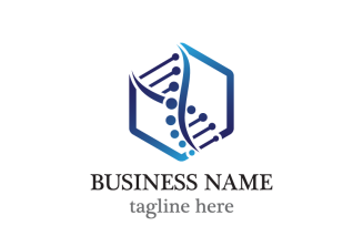 DNA Tech and Hexagon Logo