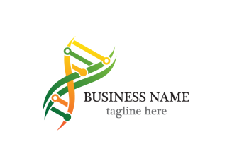 DNA Tech Logo Template Design