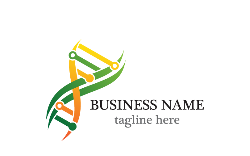 DNA Tech Logo Template Design